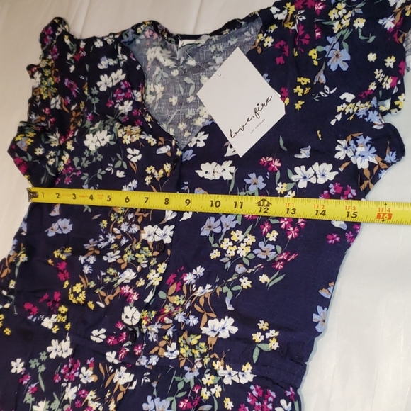 LOVE FIRE Floral Maxi Romper Jumpsuit Dress+Shorts - Picture 5 of 13